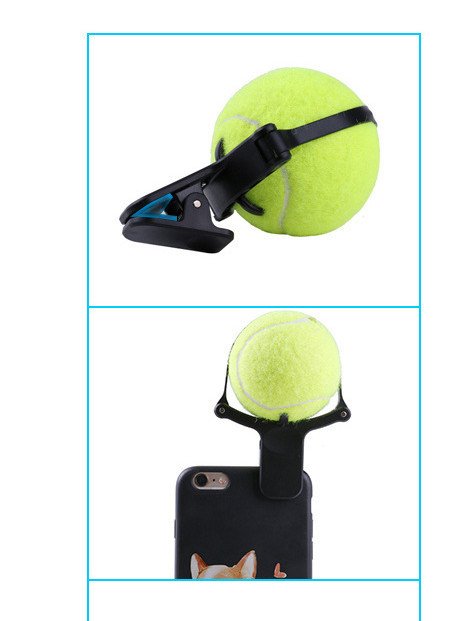 Wild Angels Pet Selfie Phone Clip – Tennis Ball Photo Prop for Dogs & Pets