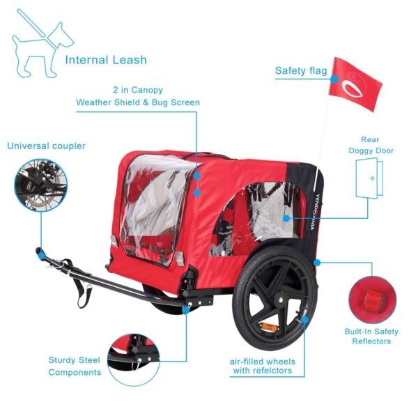 07512876-2d54-4027-b983-c5f1c05d4334.jpg Foldable Bicycle Pet Trailer – Outdoor Dog Bike Trailer