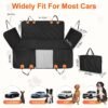 Waterproof Dog Car Seat Cover Hammock with Mesh Window & Side Flaps