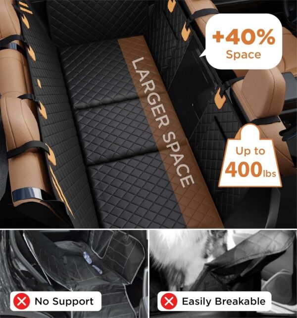 Heavy‑Duty Dog Car Seat Extension Hammock