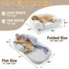 Human‑Size Plush Dog Lounger – Foldable Bed for People & Large Dogs