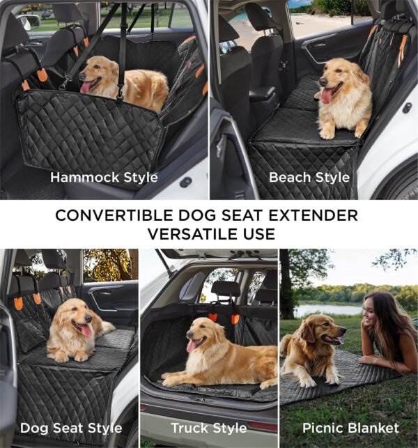 Heavy‑Duty Dog Car Seat Extension Hammock
