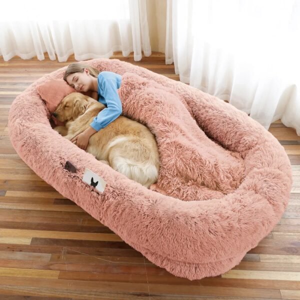 🐾 Wild Angels™ CloudNest Human–Dog Bed
