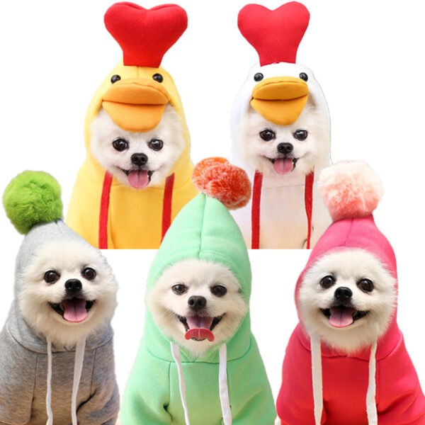 Cozy Fruit and Animal Hoodies for Small Dogs