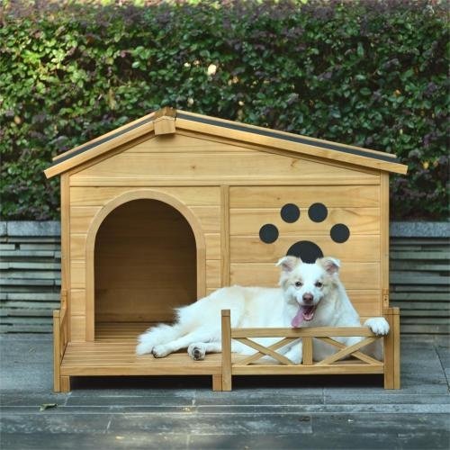 Wild Angels™ Timber Porch Dog House