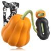 Wild Angels “Power Tug Pumpkin Ball” – Tough Rope and Fetch Ball Chew Toy