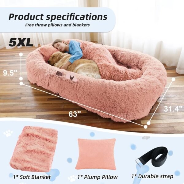 🐾 Wild Angels™ CloudNest Human–Dog Bed