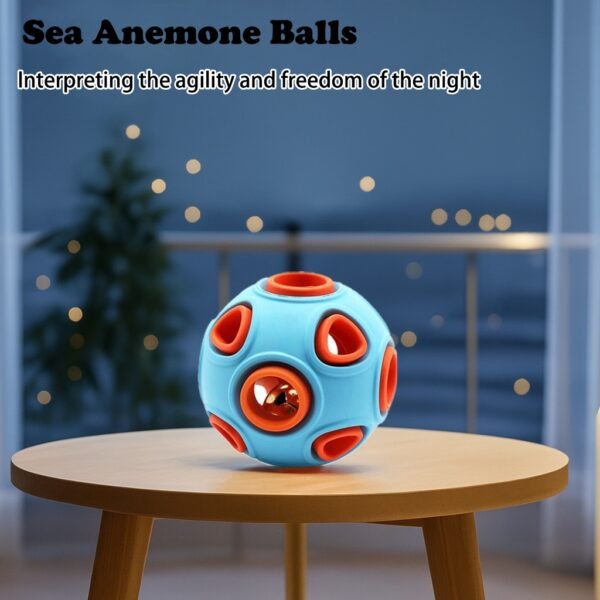 5ab73e0c-ad6d-45a0-b048-65f9b2b4b7e6.jpg Wild Angels™ Rubber Bell Ball Duo — 2‑Pack Interactive Chew Toys for Puppies and Small Dogs