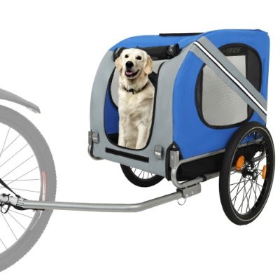 Heavy‑Duty Folding Dog Bike Trailer (120 LB Capacity)