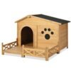 Wild Angels™ Timber Porch Dog House