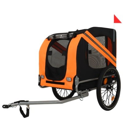 Heavy‑Duty Folding Dog Bike Trailer (120 LB Capacity)