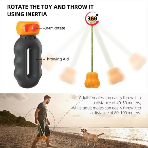 Wild Angels “Power Tug Pumpkin Ball” – Tough Rope and Fetch Ball Chew Toy