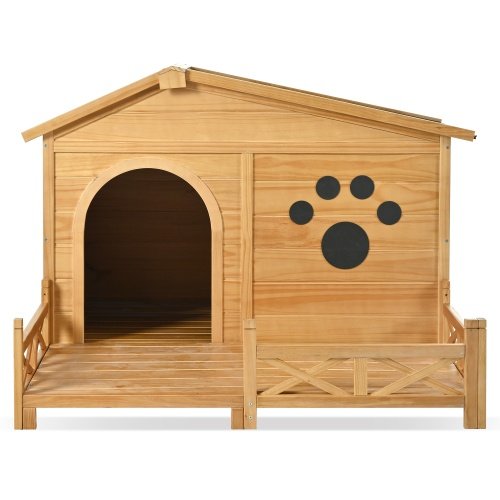 Wild Angels™ Timber Porch Dog House