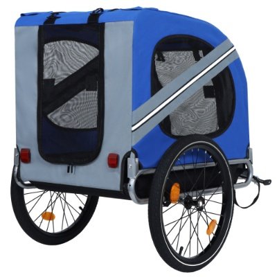Heavy‑Duty Folding Dog Bike Trailer (120 LB Capacity)