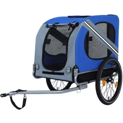 Heavy‑Duty Folding Dog Bike Trailer (120 LB Capacity)