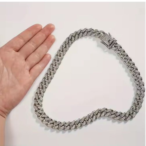 Sparkling Diamond Chain Choker Necklace