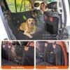 Waterproof Dog Car Seat Cover Hammock with Mesh Window & Side Flaps