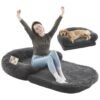 Human‑Size Plush Dog Lounger – Foldable Bed for People & Large Dogs
