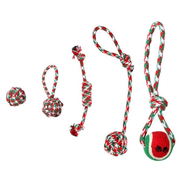 bf73aaf2-5c1f-4ccd-98d6-ccfd746ccdca.jpg Wild Angels “Holiday Rope Party Pack” – 5‑Piece Christmas Dog Chew Toy Play Set for Training, Teething and Interactive Fun