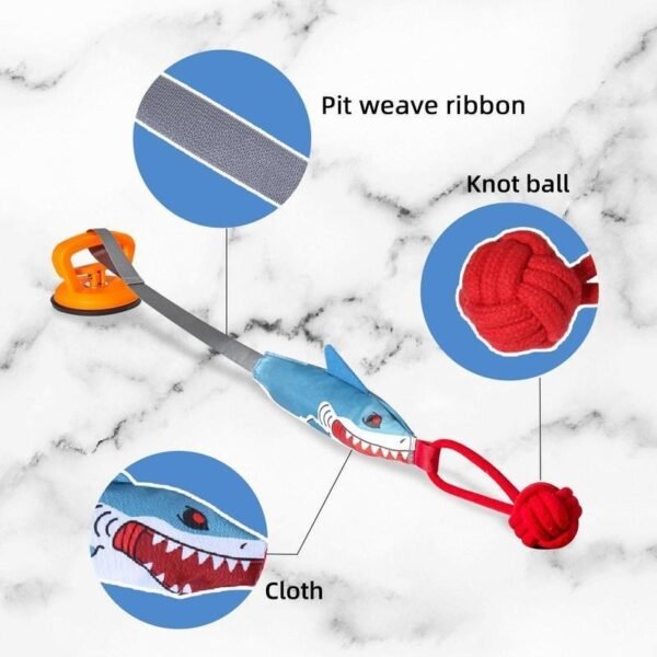d0226a60-267c-4625-b229-1fe9d12b9236.jpeg Shark‑Shaped Interactive Suction‑Cup Rope Toy