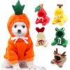 Cozy Fruit and Animal Hoodies for Small Dogs