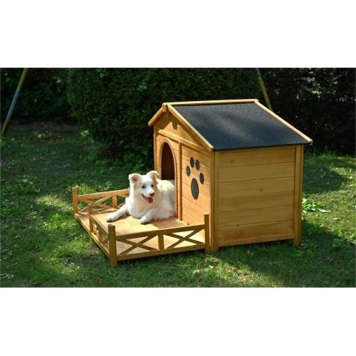 Wild Angels™ Timber Porch Dog House