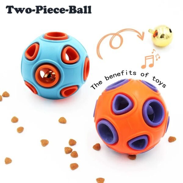 d9279838-bd98-4189-b4e4-43222e0e3211.jpg Wild Angels™ Rubber Bell Ball Duo — 2‑Pack Interactive Chew Toys for Puppies and Small Dogs