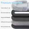 Human‑Size Plush Dog Lounger – Foldable Bed for People & Large Dogs