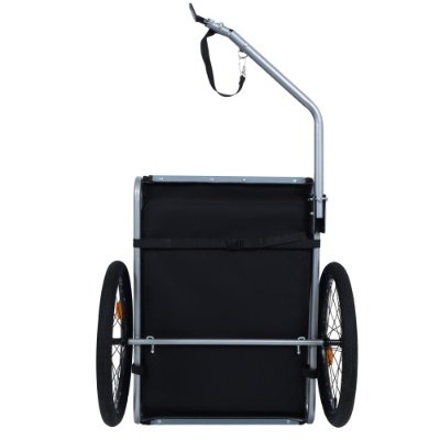 Heavy‑Duty Folding Dog Bike Trailer (120 LB Capacity)