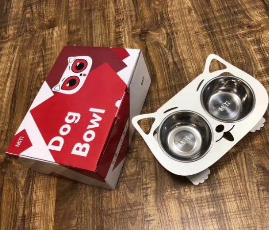 Anti-falling Dog Feeding and Water Bowl Combo