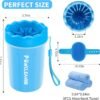 Professional 7-in-1 Dog Paw Cleaner & Pet Grooming Kit – Portable Paw Washer, Bath Brush, Dual Toothbrush Set & Ultra-Absorbent Towels for Dogs & Cats