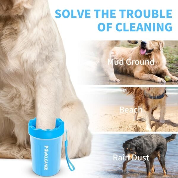Professional 7-in-1 Dog Paw Cleaner & Pet Grooming Kit – Portable Paw Washer, Bath Brush, Dual Toothbrush Set & Ultra-Absorbent Towels for Dogs & Cats