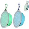 522ba635-677b-446b-9bf6-77ab772cac8c.jpg Wild Angels™ AdventureFold Travel Pet Bowl Set | Premium 2-Pack Collapsible Food & Water Bowls with Protective Lids
