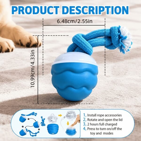 dd88ece2-e812-4260-abc8-ad820cfb3e22.jpg Wild Angels™ Interactive Tug & IQ Trainer Dog Toy | Durable Chew & Fitness Pull Toy with 3 Bonus Ropes