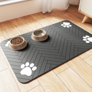 8a9533e8-b892-44e0-a25f-3e9bafeb88b0.jpg Wild Angels™ Quick-Dry Absorbent Pet Feeding Mat | Waterproof Dog Food Bowl Placemat