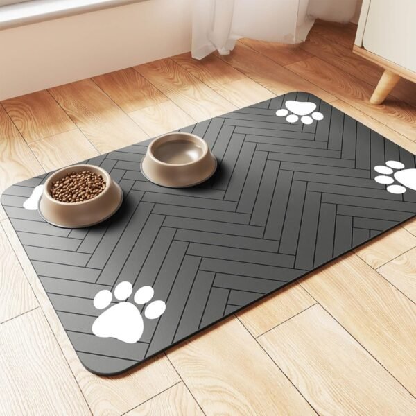 Wild Angels™ Quick-Dry Absorbent Pet Feeding Mat | Waterproof Dog Food Bowl Placemat