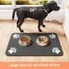 Wild Angels™ Quick-Dry Absorbent Pet Feeding Mat | Waterproof Dog Food Bowl Placemat